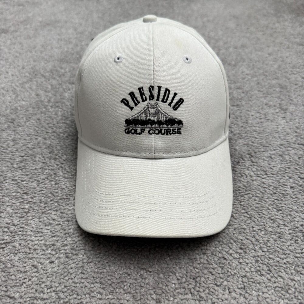 TaylorMade Presidio Golf Course Francisco Bridge Cap Hat Mens OSFA White NWT